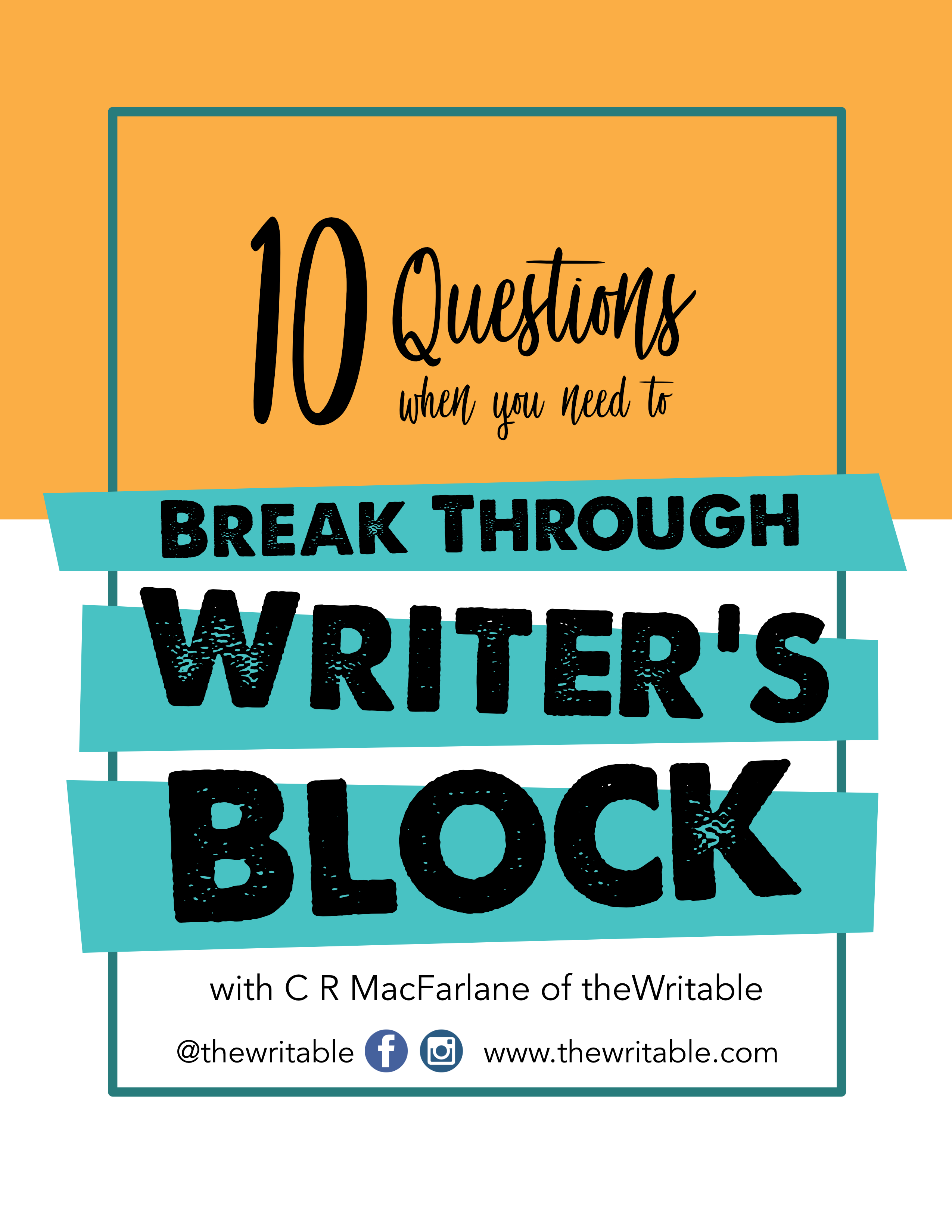 Break Through Writers Block